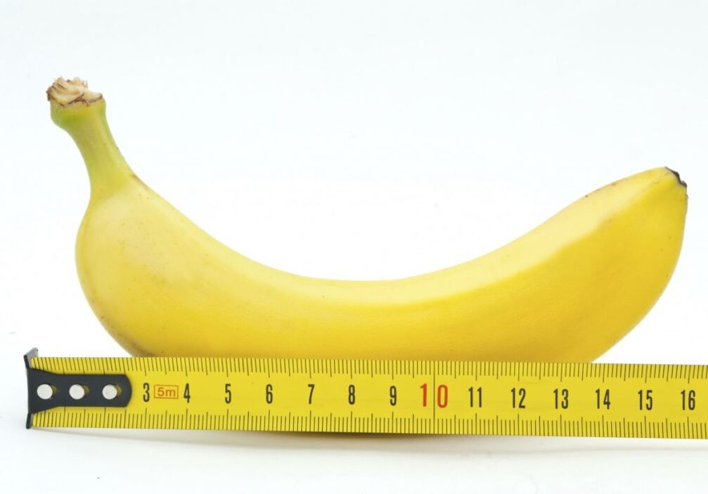 the size of a banana represents the size of the penis after enlargement surgery