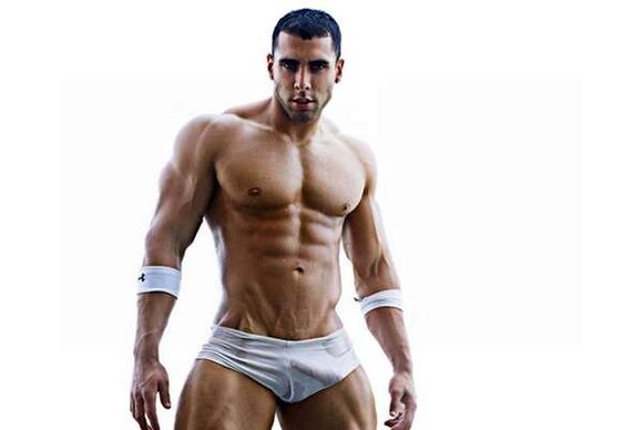 Sports men with big members
