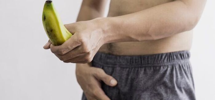 male penis size using banana as an example